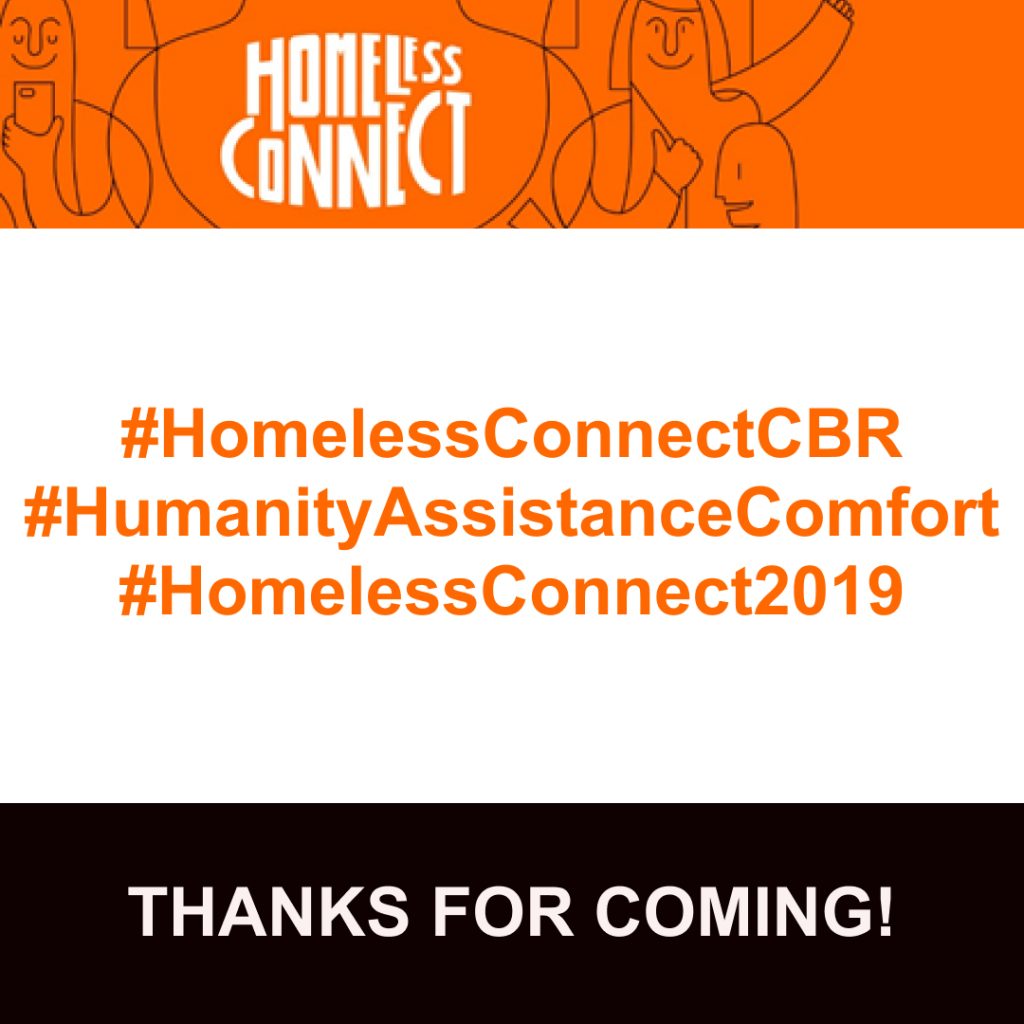 Canberra Homeless Connect 2019