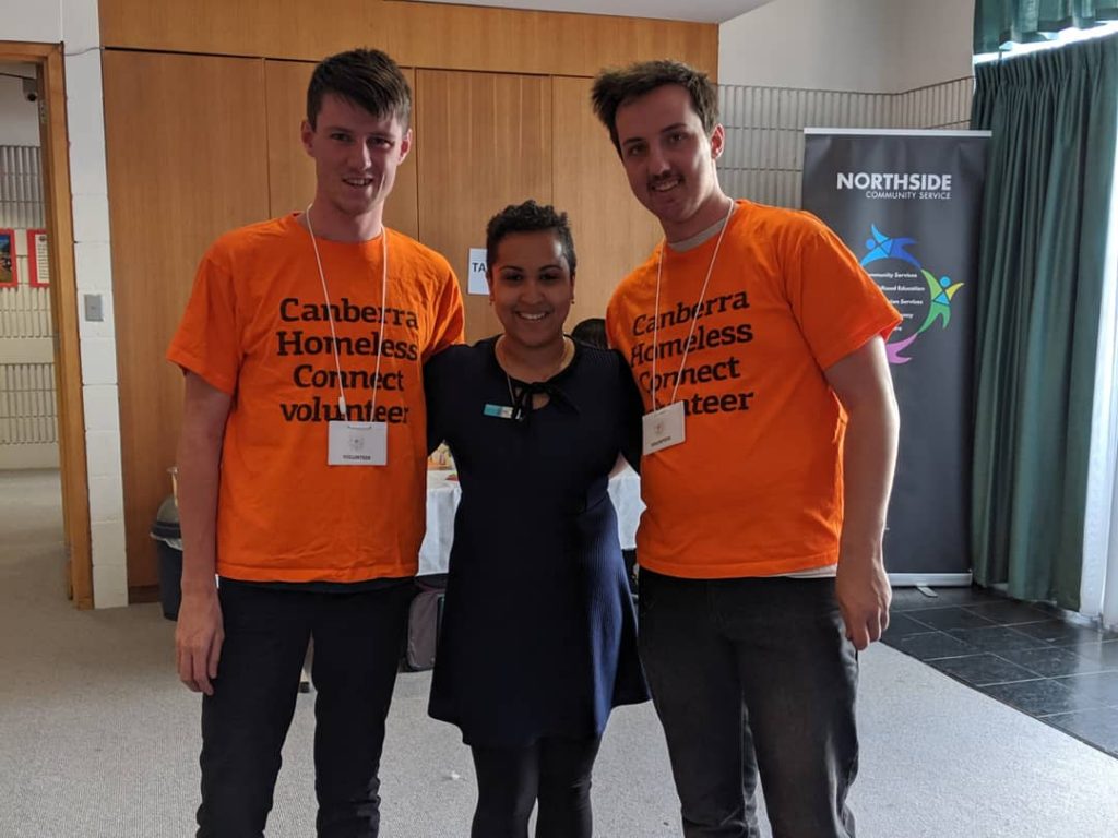 Volunteers at Canberra Homeless Connect 2019