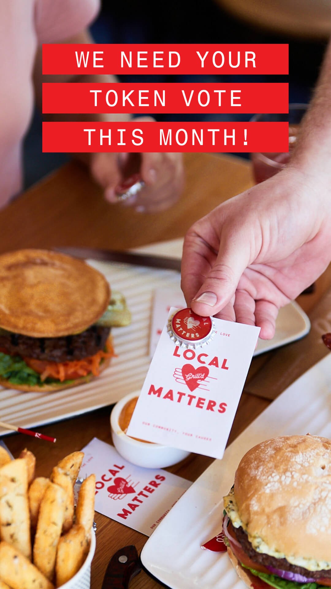Grill’d Local Matters - We need your token vote